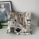 Printing Large capacity canvas bag, letter tote bag
