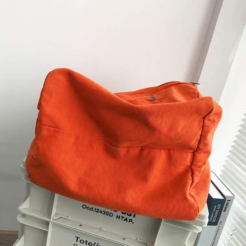 2021 women's canvas bag shoulder bag simple large-capacity shoulder bag  | IFAUN