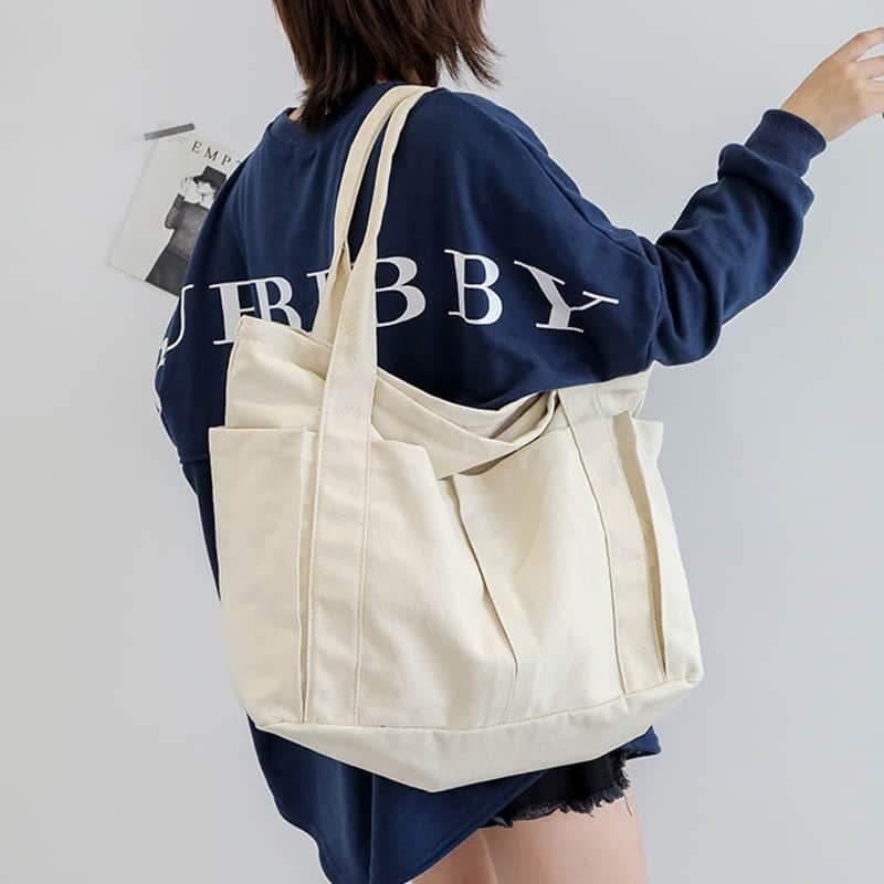 2021 Casual large-capacity shopping bag simple one-shoulder big bag broadband tote bag  | IFAUN