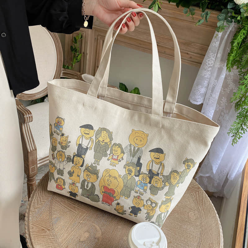 Cartoon anime cloth bag shoulder tote bag  | IFAUN