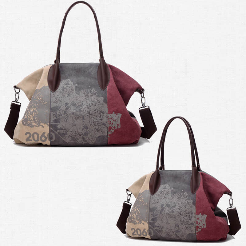 Tote bag single shoulder messenger bag casual lady graffiti big bag  | IFAUN