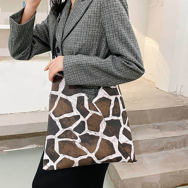 Personalized retro women's bag texture tote bag  | IFAUN