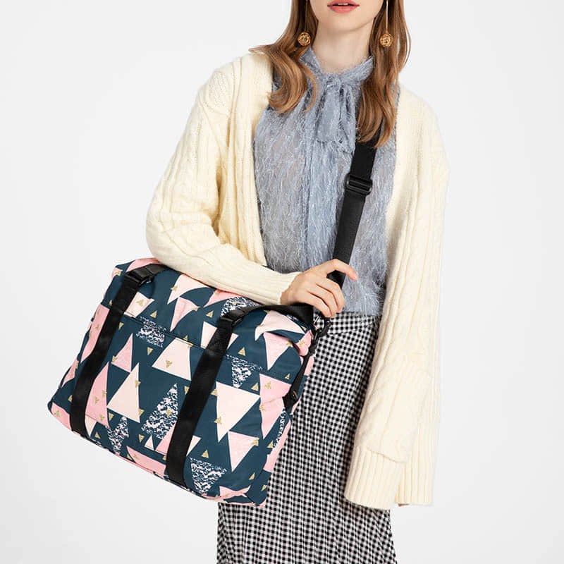 Travel bag women's portable simple and light cute printing tote bag  | IFAUN