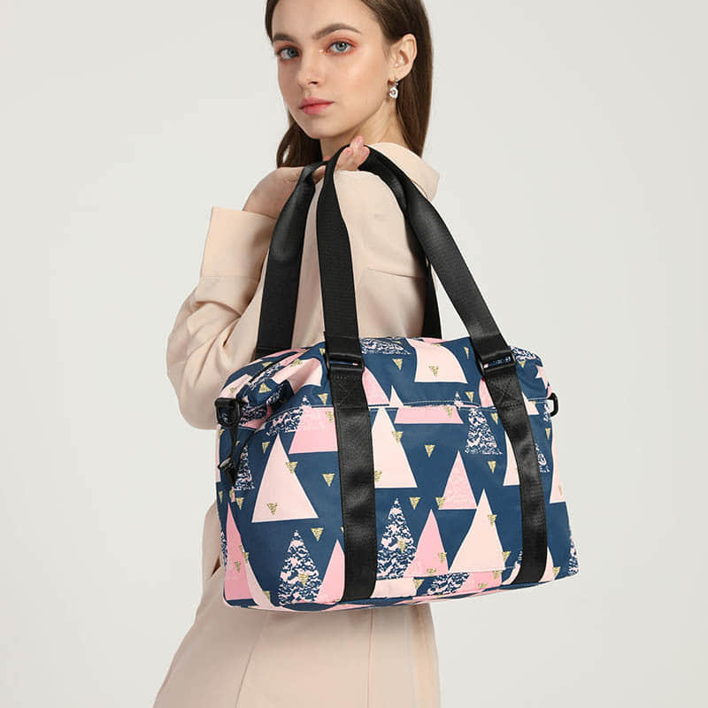 Travel bag women's portable messenger simple and light cute cat printing tote bag  | IFAUN