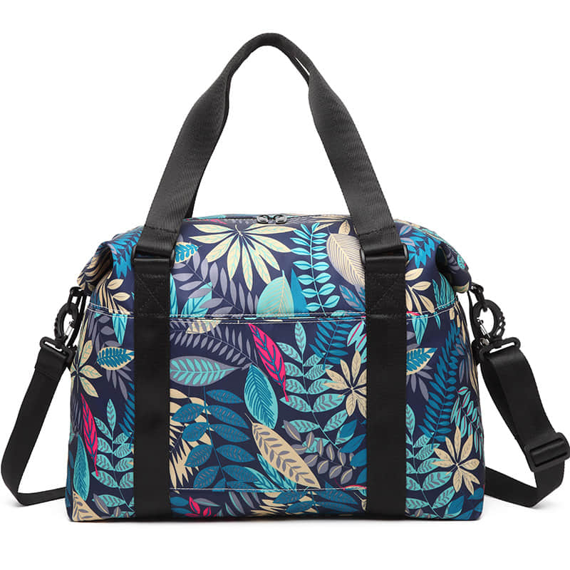 Women's portable simple and light cute printing waterproof tote bag Green / L | IFAUN