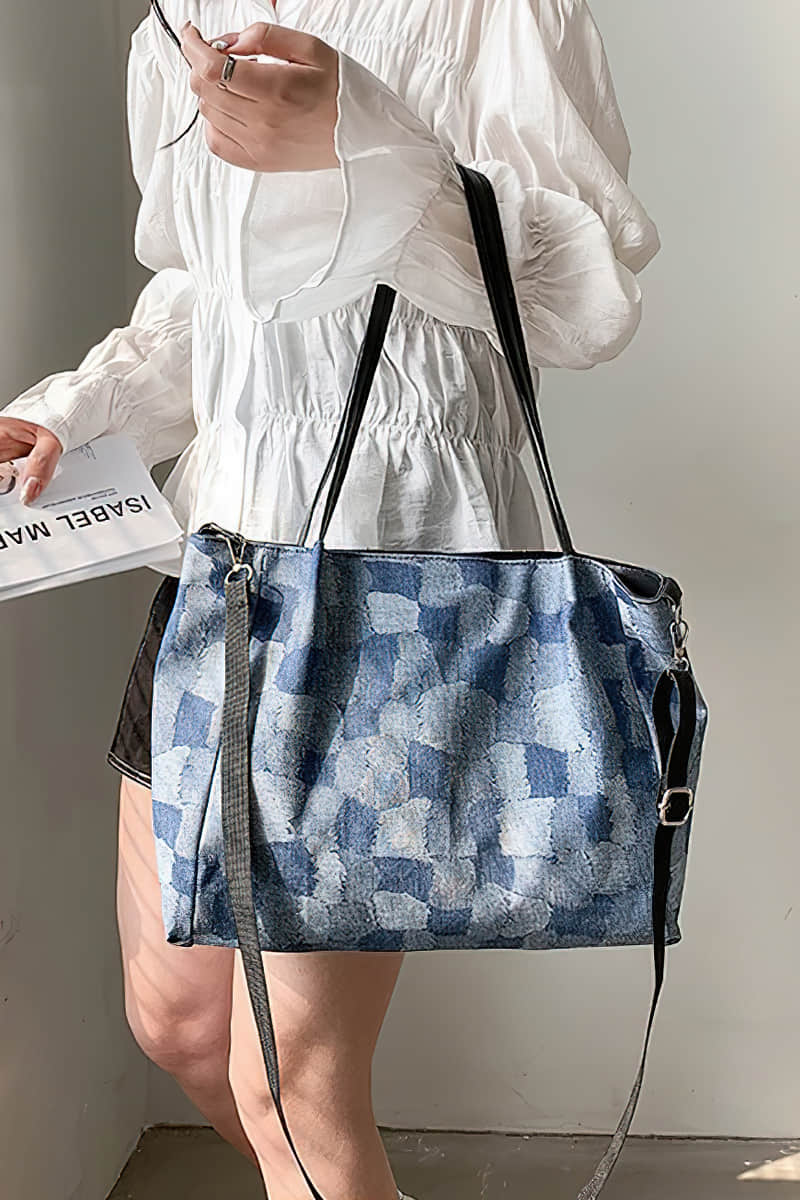 Simple casual denim bag  | IFAUN