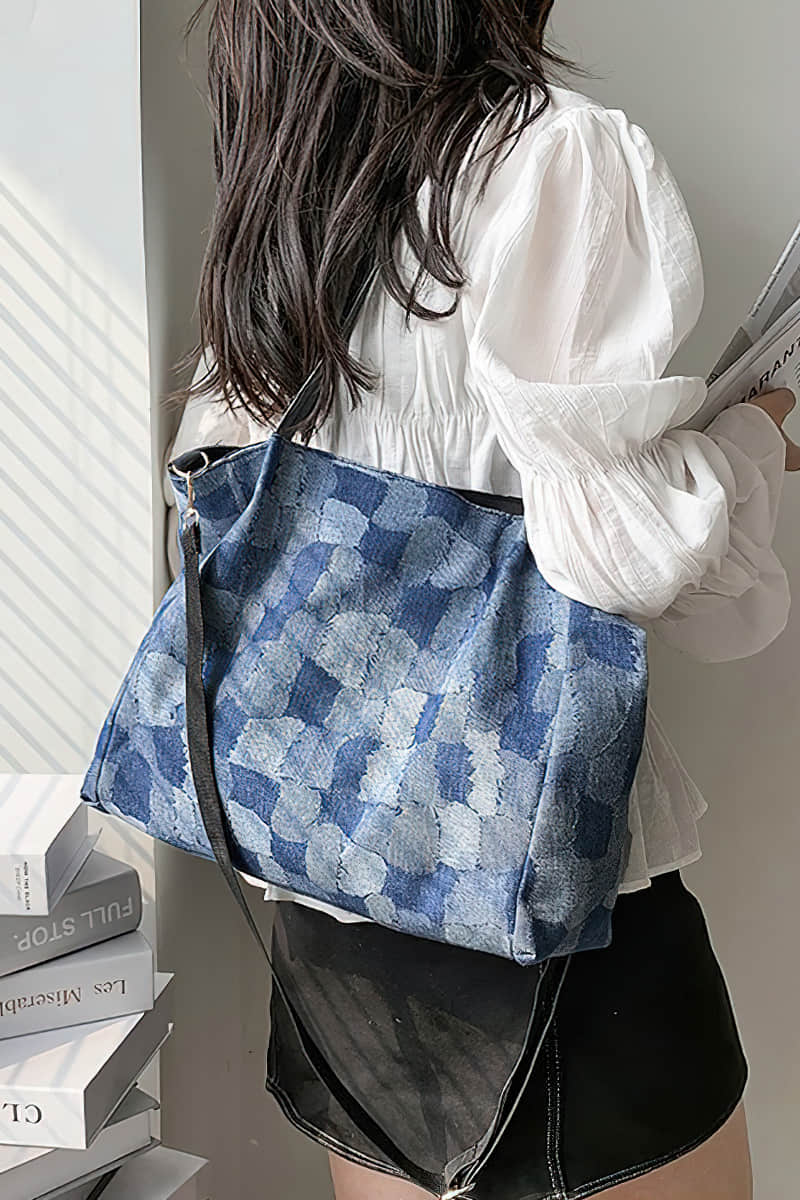 Simple casual denim bag  | IFAUN