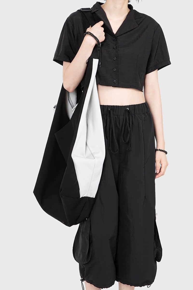 Men's and women's stitching messenger bag  | IFAUN