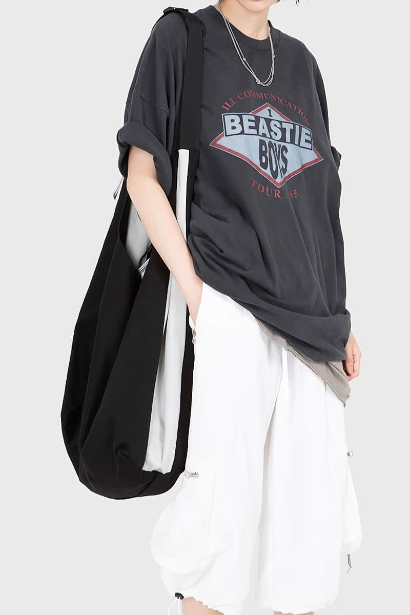 Men's and women's stitching messenger bag  | IFAUN