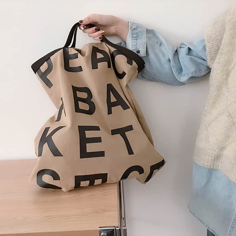 Large capacity letter canvas bag  | IFAUN