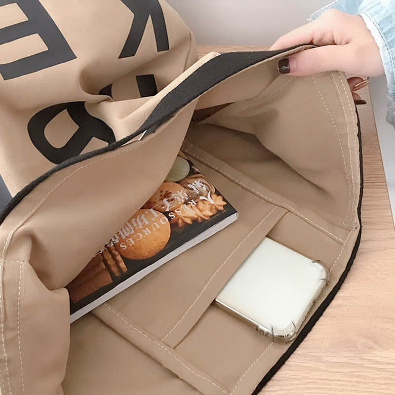 Large capacity letter canvas bag  | IFAUN