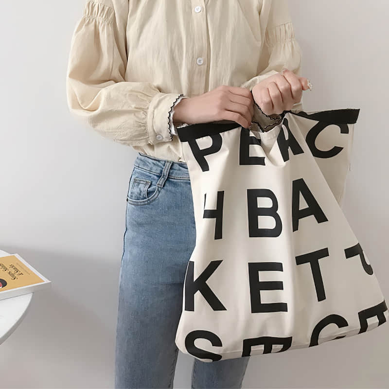 Large capacity letter canvas bag  | IFAUN