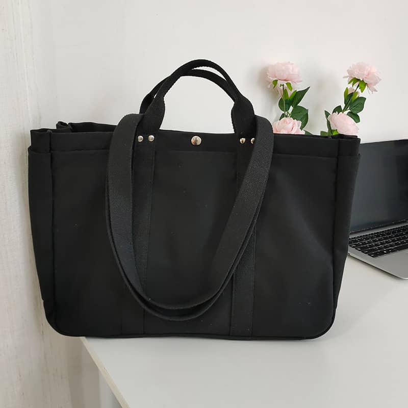 Large-capacity shopping handbag Black | IFAUN