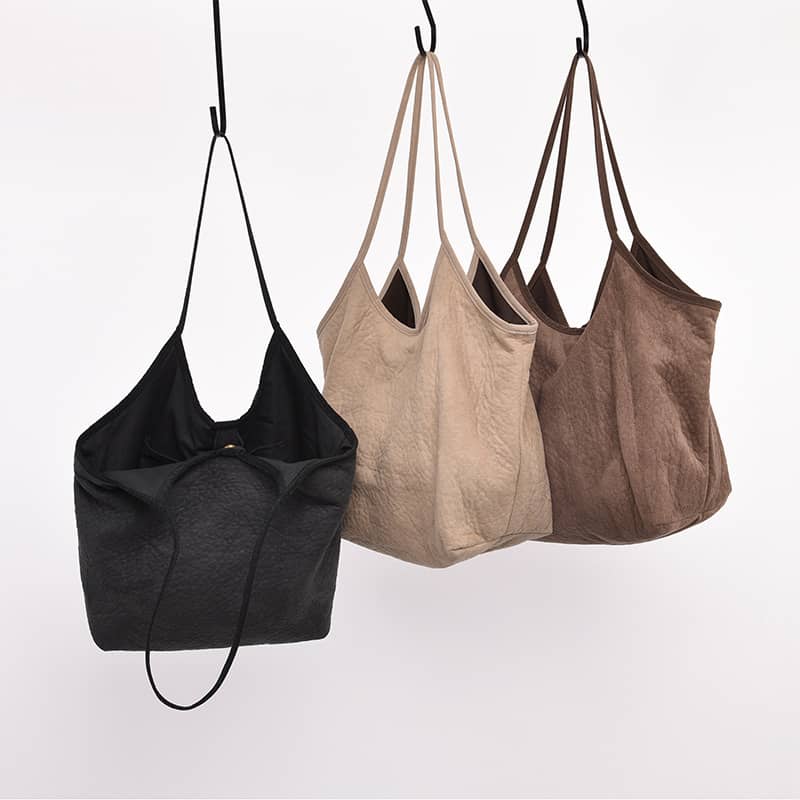 Simple casual Micro suede shoulder bag  | IFAUN