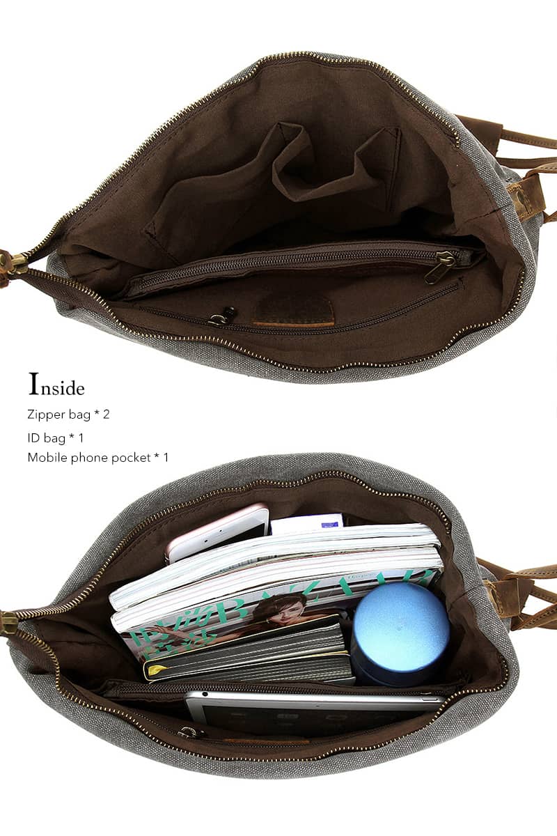 Full leather shoulder strap crossbody bag – IFAUN