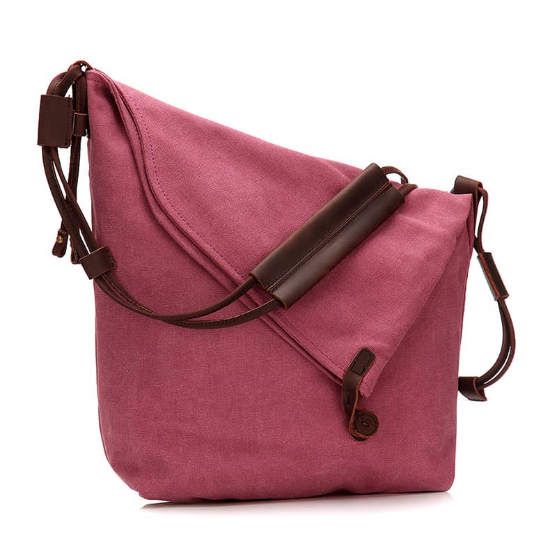 Full leather shoulder strap crossbody bag Red | IFAUN