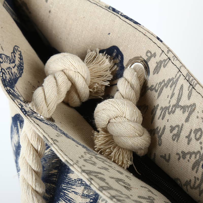 Creative printed shoulder canvas bag  | IFAUN