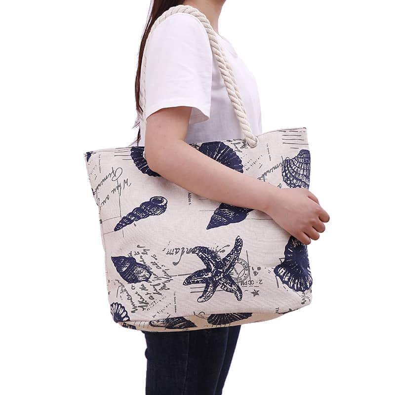 Creative printed shoulder canvas bag  | IFAUN