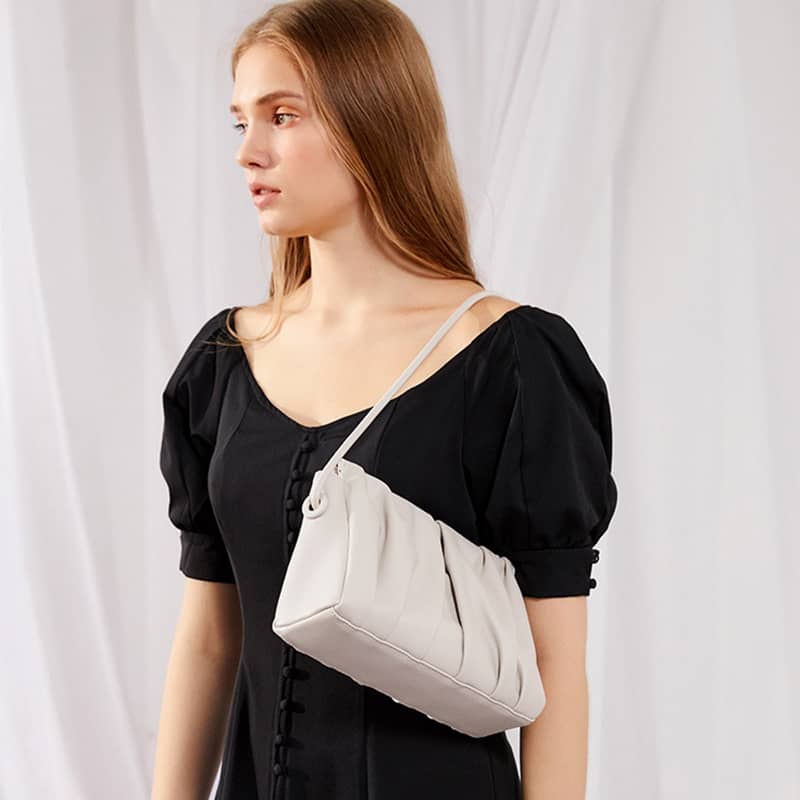 Fashion pleated crossbody bag shoulder bag