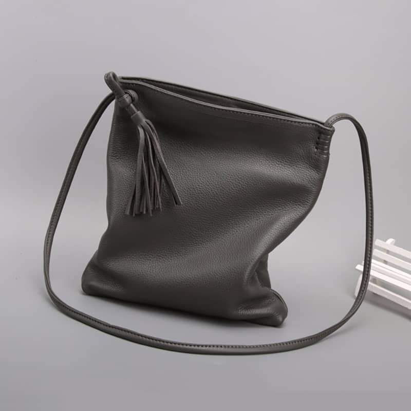Fashion Simple soft leather crossbody bag for women