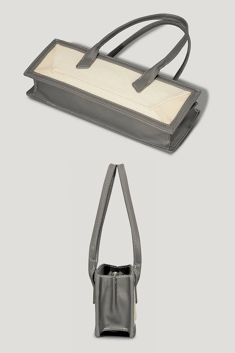 Color Contrast PU Handbag Splicing Small Bag