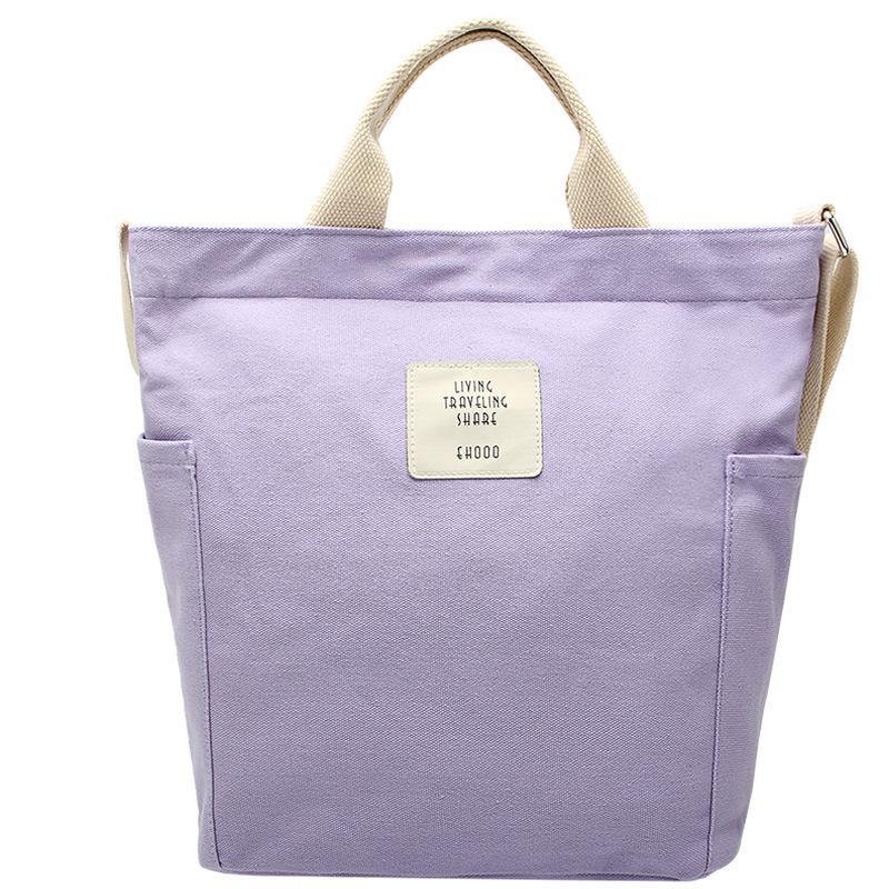 2021 Casual large-capacity cotton crossbody bag Violet | IFAUN