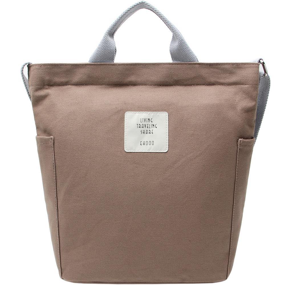Casual large-capacity cotton crossbody bag Tan | IFAUN