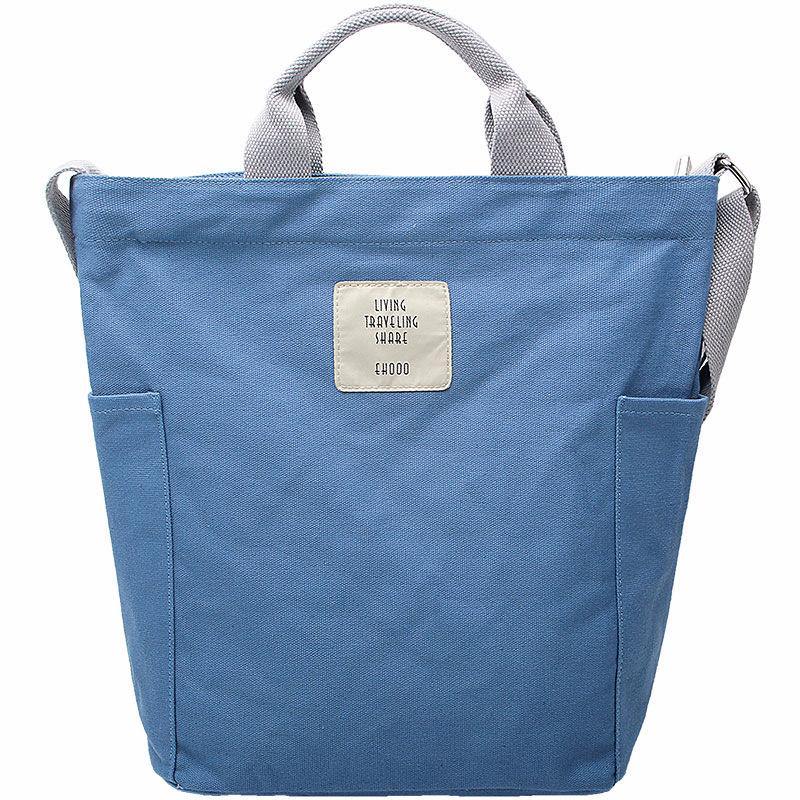 2021 Casual large-capacity cotton crossbody bag Blue | IFAUN