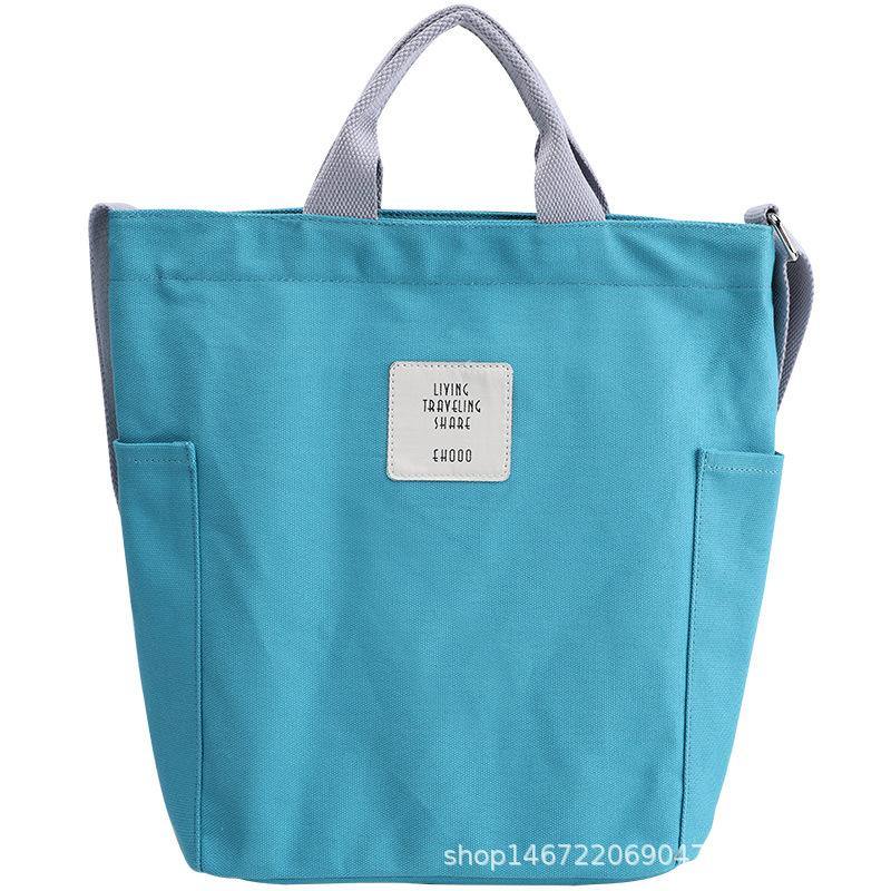 2021 Casual large-capacity cotton crossbody bag Cyan | IFAUN
