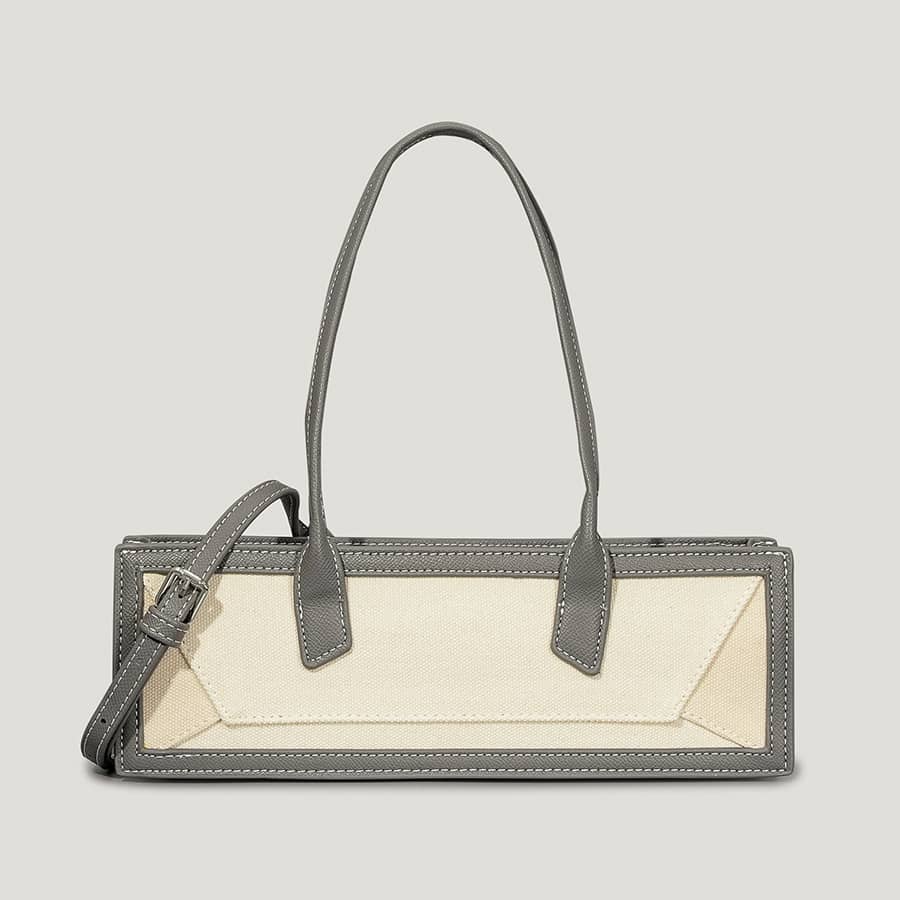 Color Contrast PU Handbag Splicing Small Bag