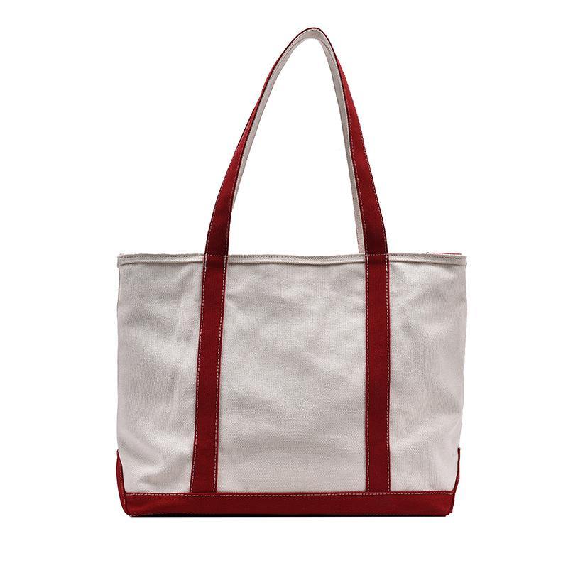 Casual large-capacity canvas shoulder bag Brown | IFAUN