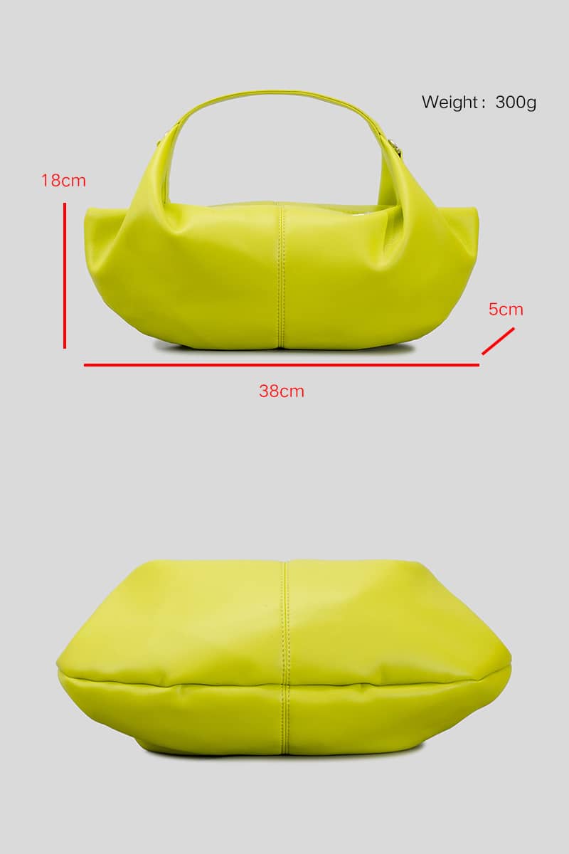 Solid Color PU handbag