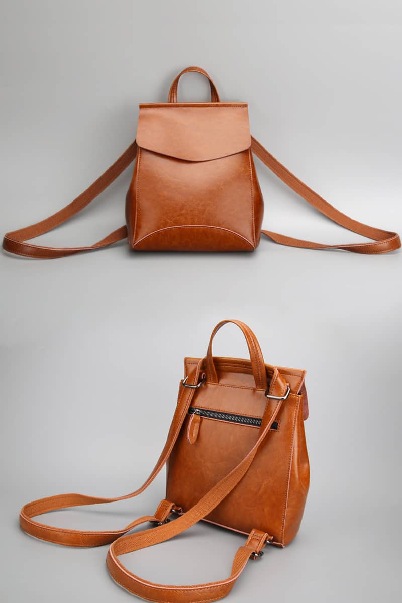 All-match PU backpack women's shoulder bag