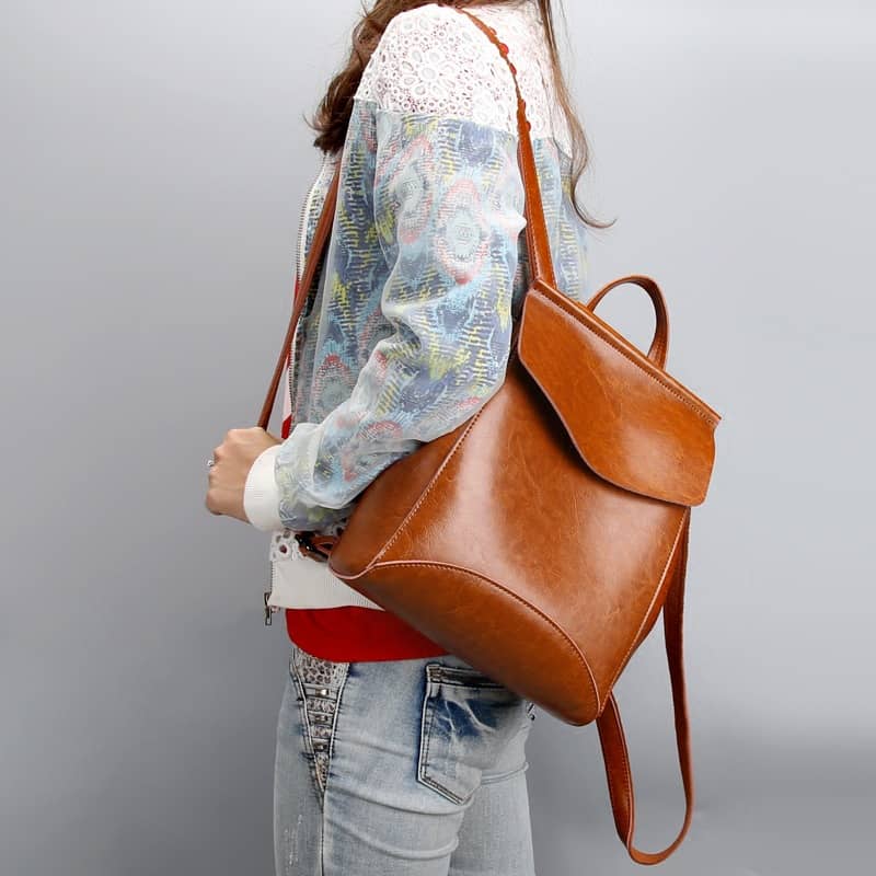 All-match PU backpack women's shoulder bag – IFAUN