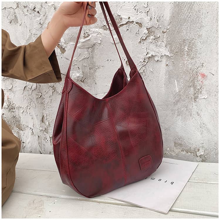 Retro PU Tote Bag Shoulder Bag