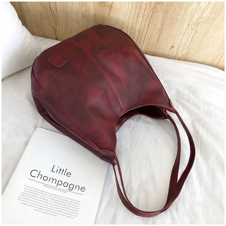 Retro PU Tote Bag Shoulder Bag