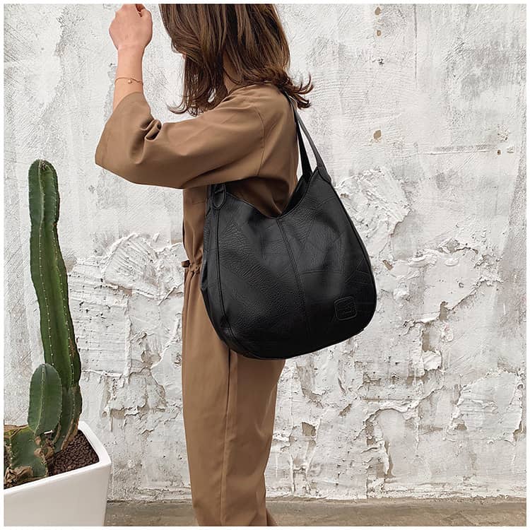 Retro PU Tote Bag Shoulder Bag