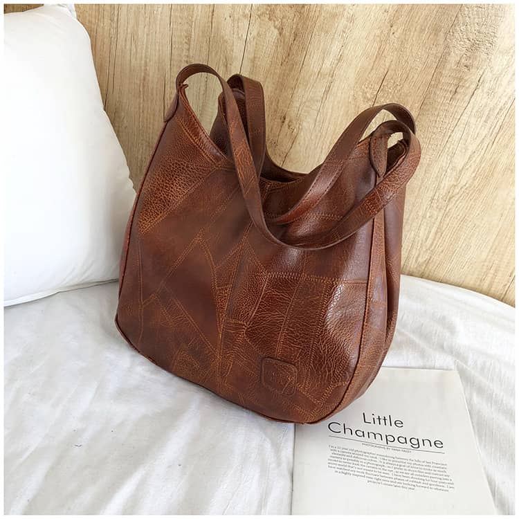 Retro PU Tote Bag Shoulder Bag