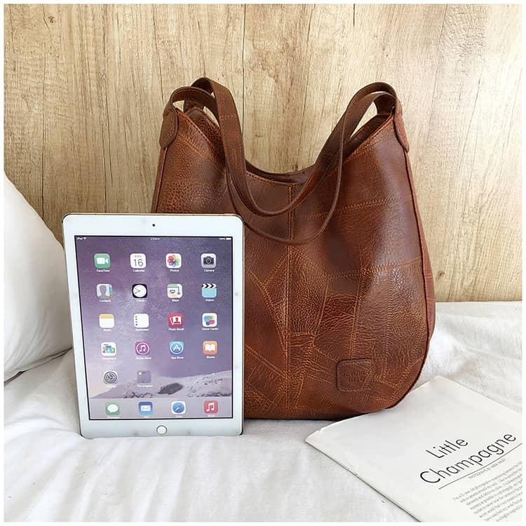 Retro PU Tote Bag Shoulder Bag