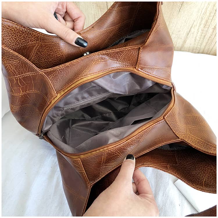 Retro PU Tote Bag Shoulder Bag