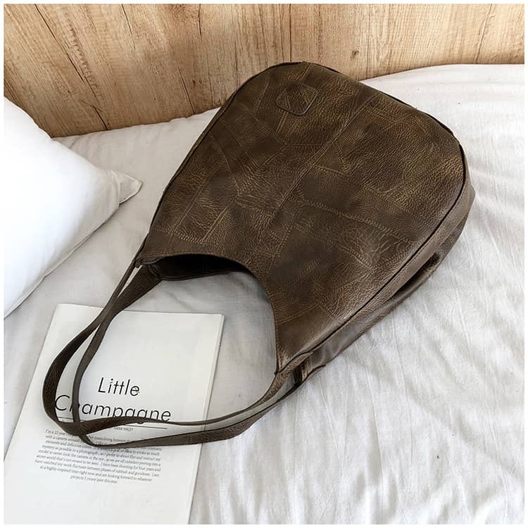 Retro PU Tote Bag Shoulder Bag