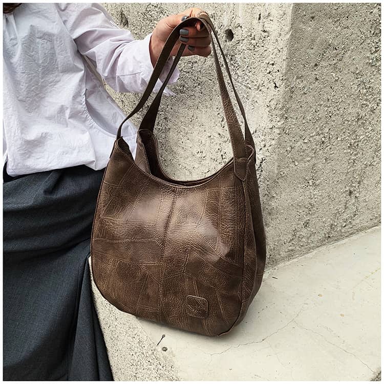 Retro PU Tote Bag Shoulder Bag