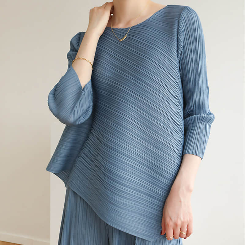 Loose, comfortable, fresh and stylish women's T-shirt SteelBlue / One Size | IFAUN
