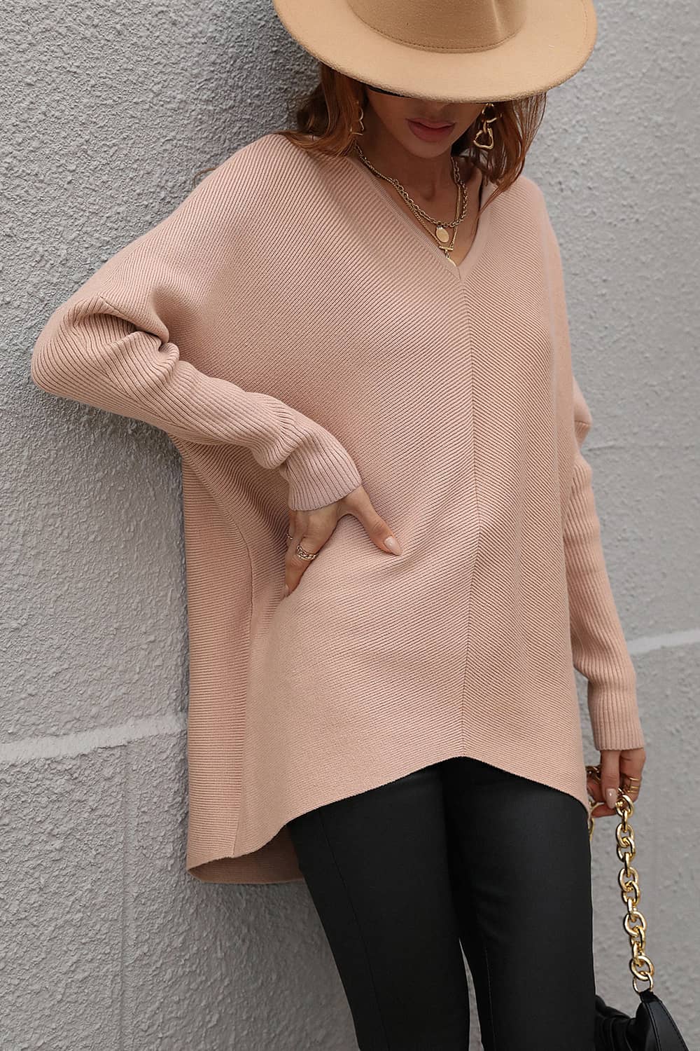 Commuter solid color sweater