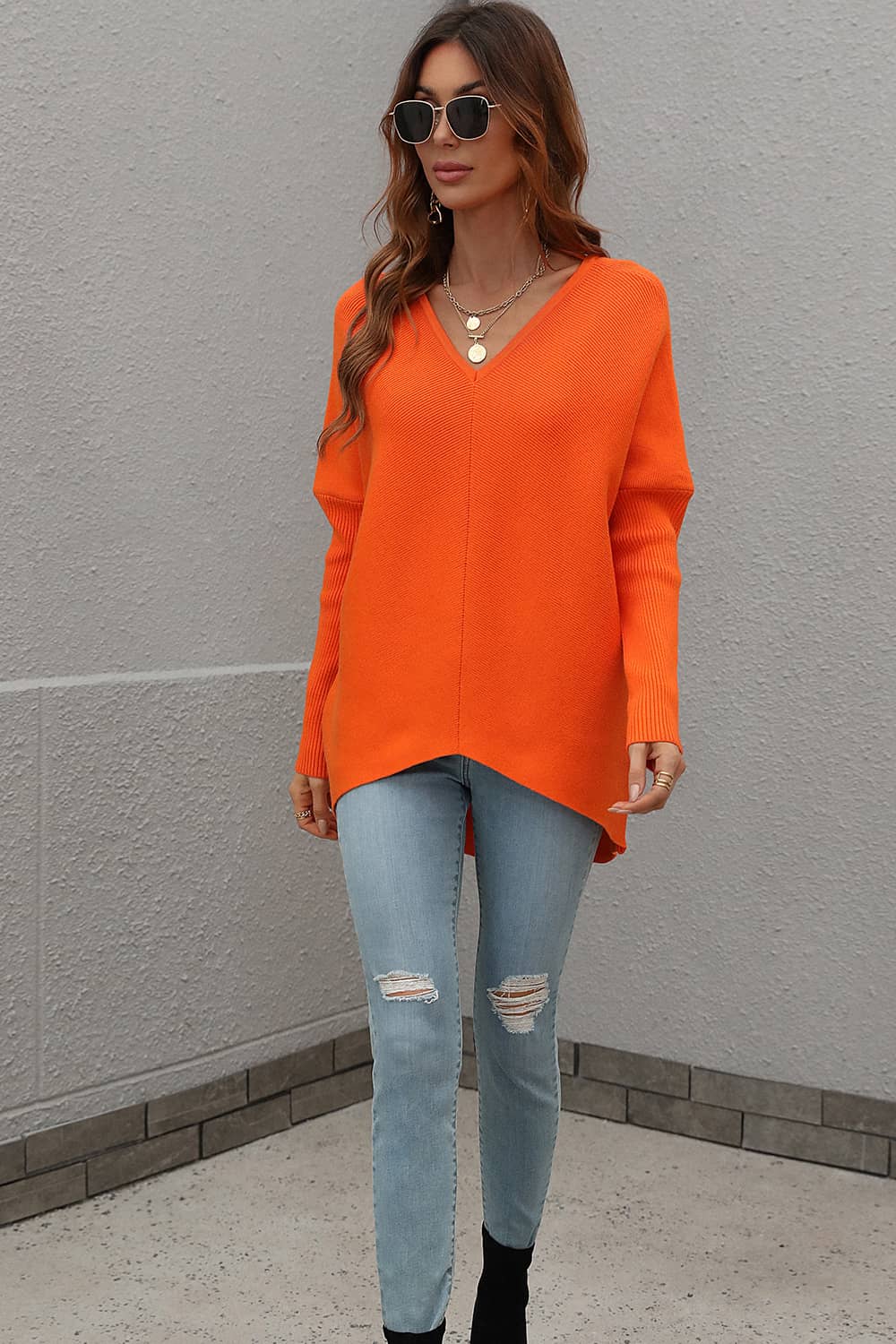 Commuter solid color sweater