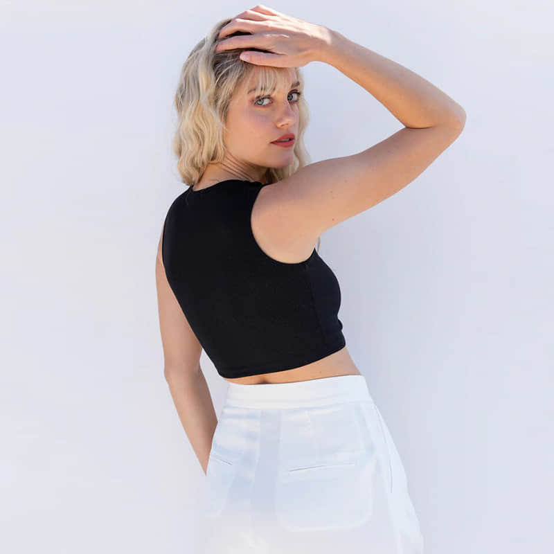 Sexy summer hollow sleeveless T-shirt  | IFAUN