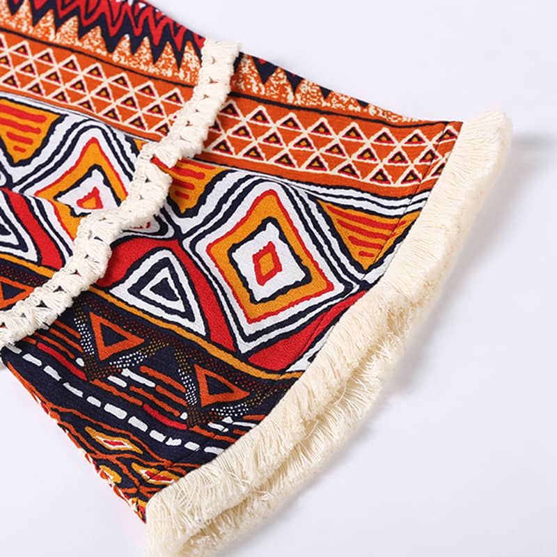 Shawl print cardigan top  | IFAUN