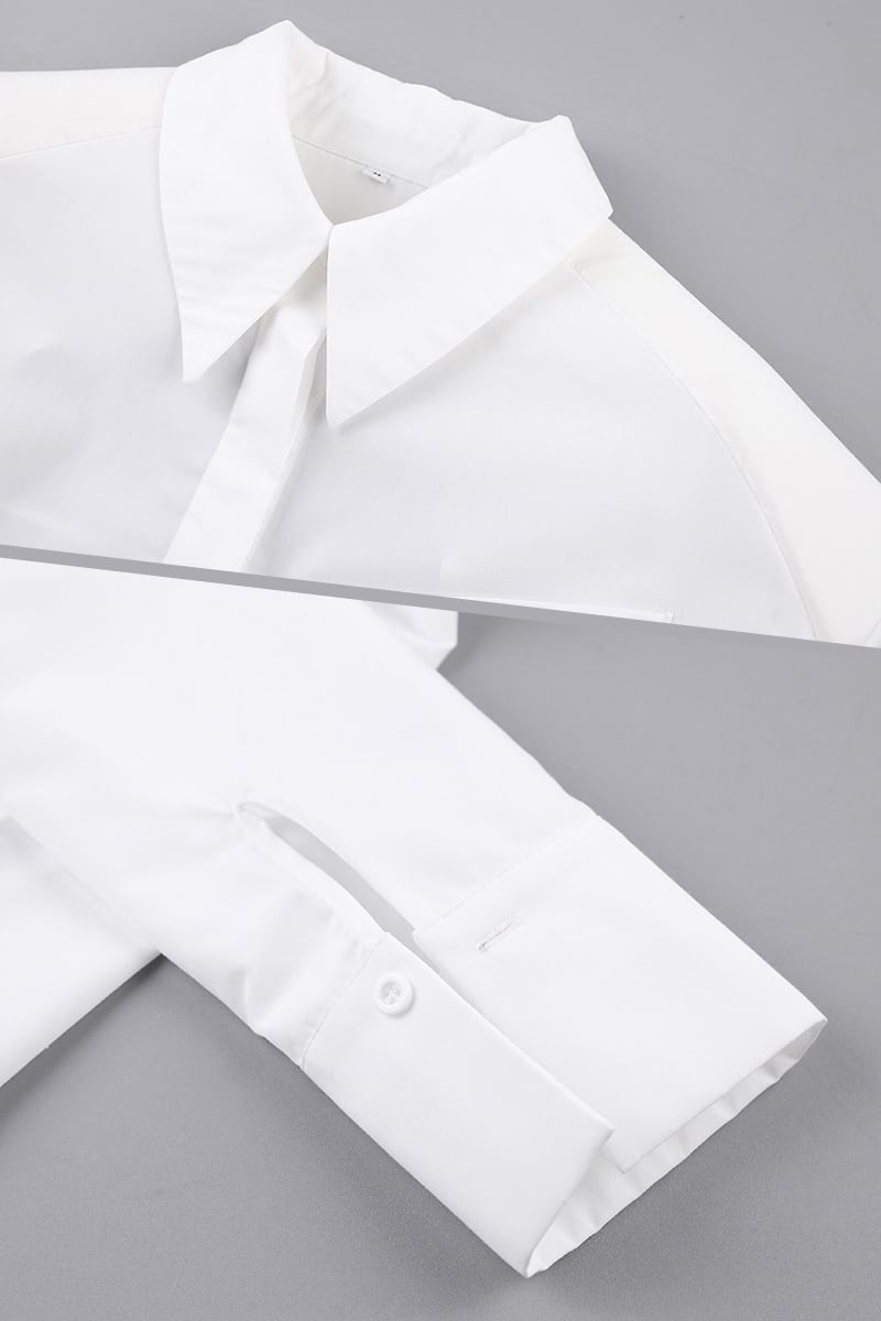 Women's backless shirt with shoulder pads