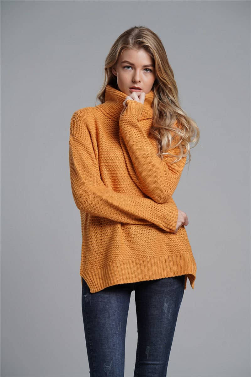 Women's OL commuting turtleneck sweater