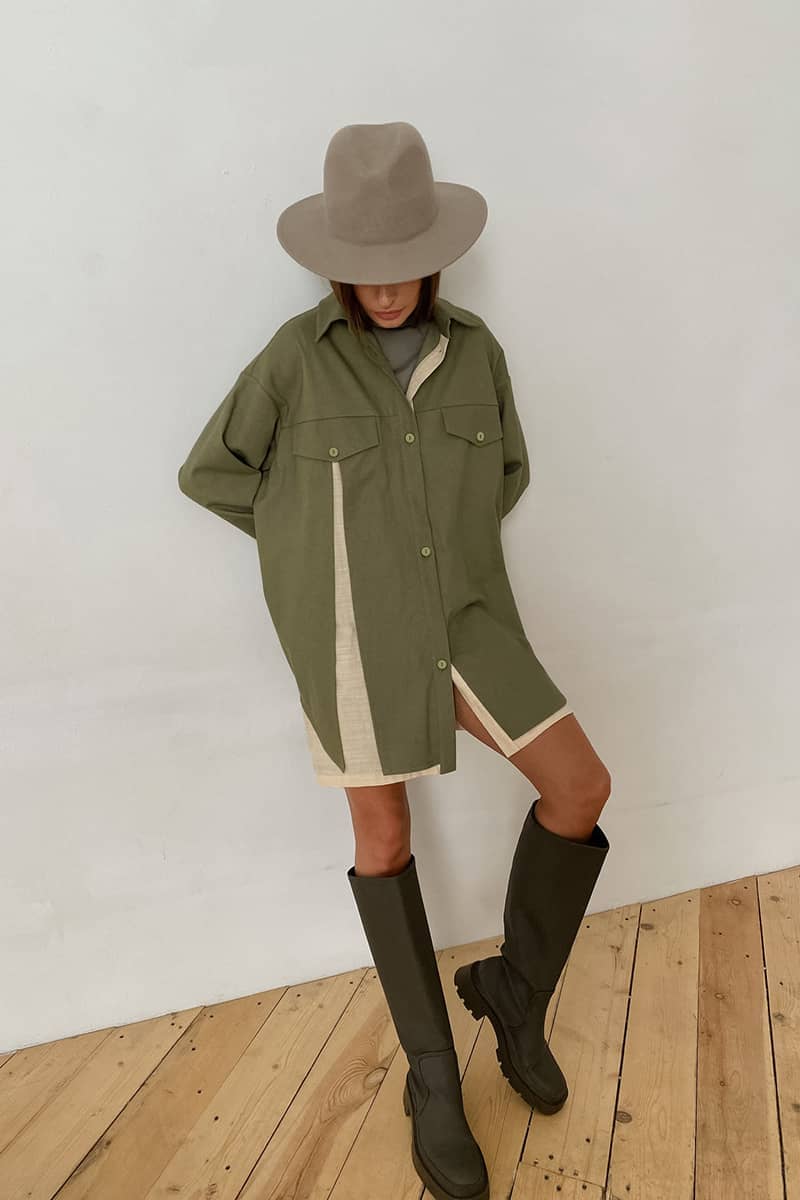 Loose Long Shirt Long Sleeve Shirt Dress